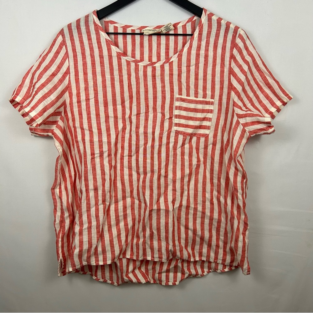 Christian Siriano Linen Top